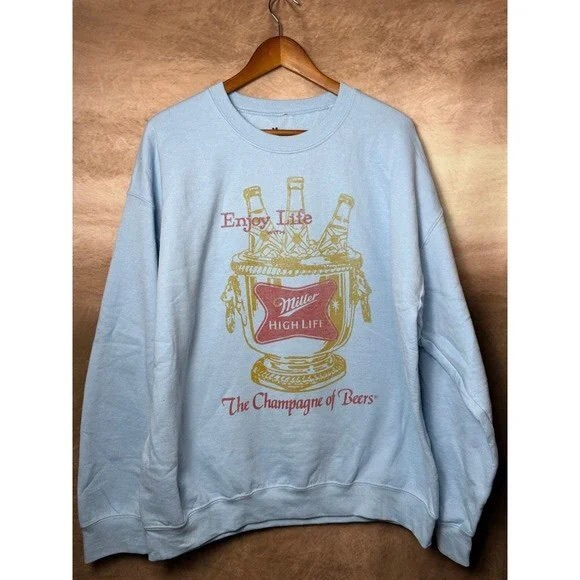 Junk Food Clothing Light Blue Crewneck Sweater - Picture 1 of 3